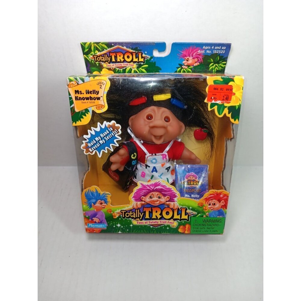 Totally Troll Doll Series 2 Ms. Nelly Knowhow Teacher Vintage DAM Playmates